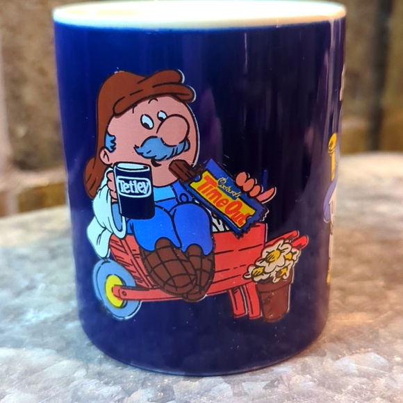 Tetley Tea Cadbury's Time Out Blue Ceramic Mug - Picture 2 of 5
